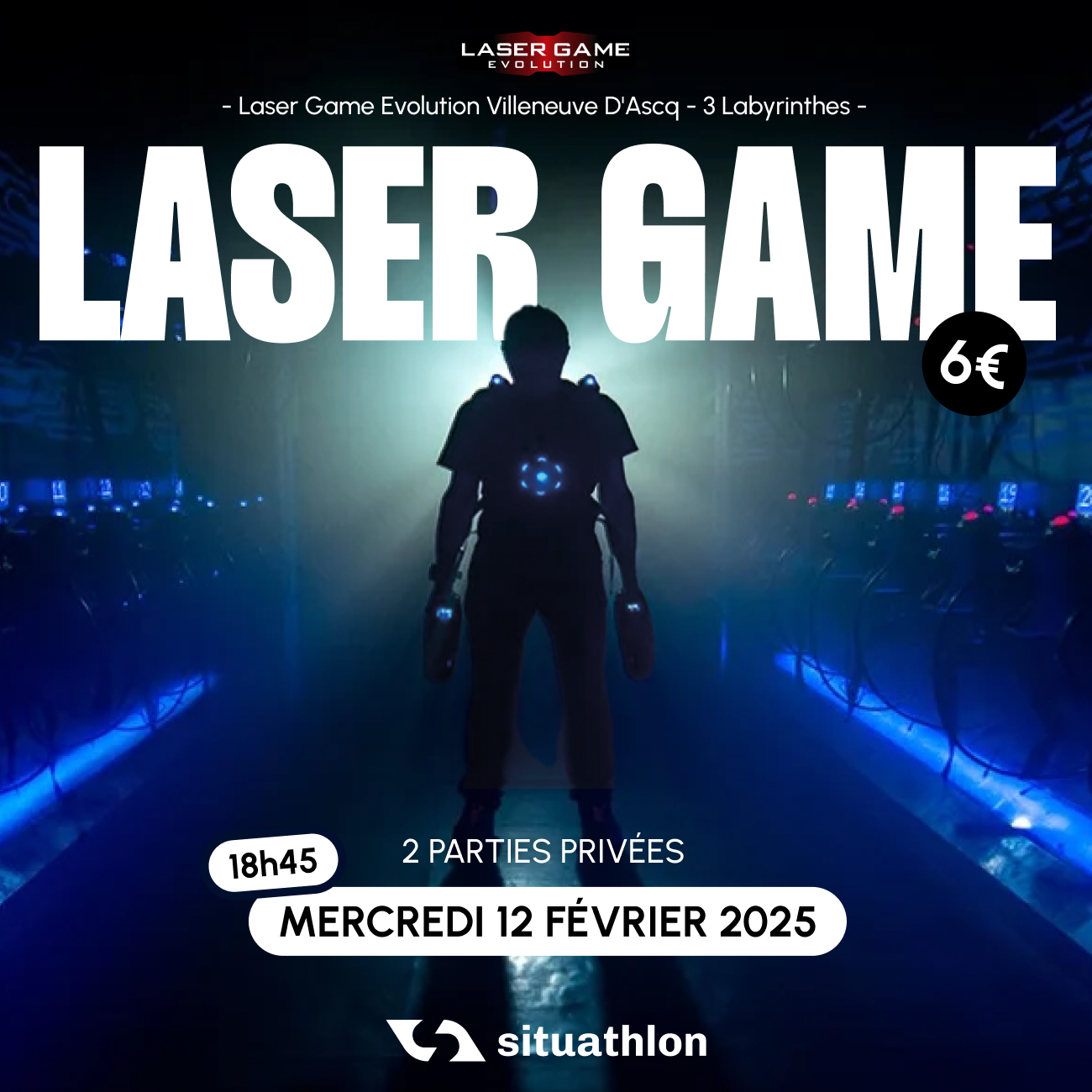 Laser game Evolution mercredi 12 février à 18h45 !